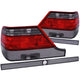 ANZO 1995-1999 Mercedes Benz S Class W140 Taillights Red/Smoke - Burkken Auto Parts