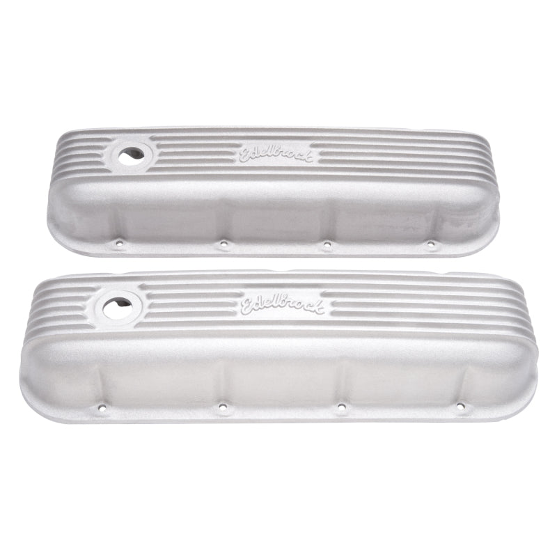 Edelbrock Valve Cover Classic Series Chevrolet 1965 and Later 396-502 V8 Satin - Burkken Auto Parts