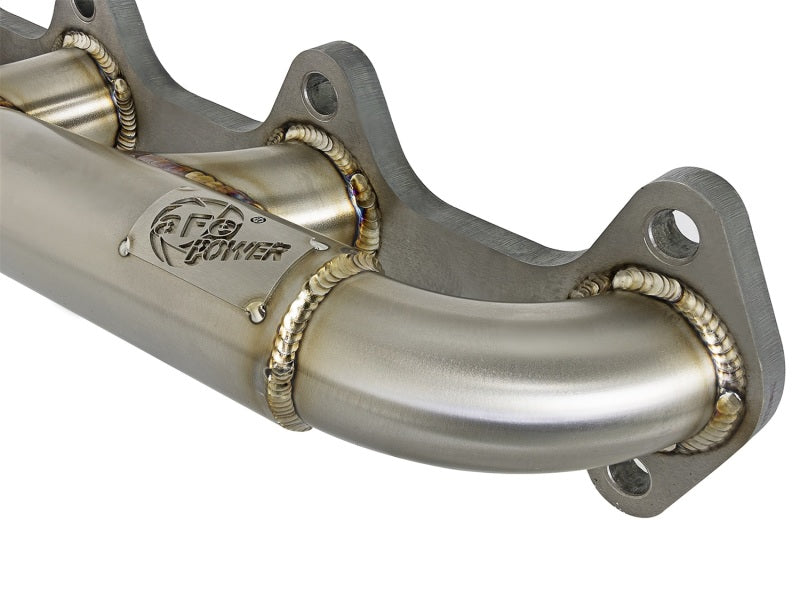 aFe Twisted Steel Header w/ T4 Turbo Manifold 03-07 Dodge Diesel L6-5.9L - Burkken Auto Parts
