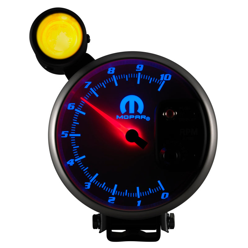 Autometer Mopar 5in / 10k RPM / Pedestal Mount White Tachometer w/ Shift Light - Burkken Auto Parts