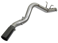 aFe LARGE BORE HD 5in 409-SS DPF-Back Exhaust w/Black Tip 2017 GM Duramax V8-6.6L (td) L5P - Burkken Auto Parts