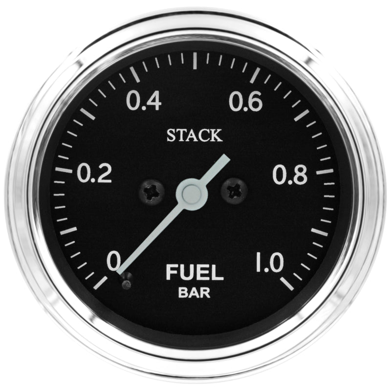 Autometer Stack 52mm 0-1 Bar M10 Male Pro Stepper Motor Fuel Pressure Gauge - Classic - Burkken Auto Parts