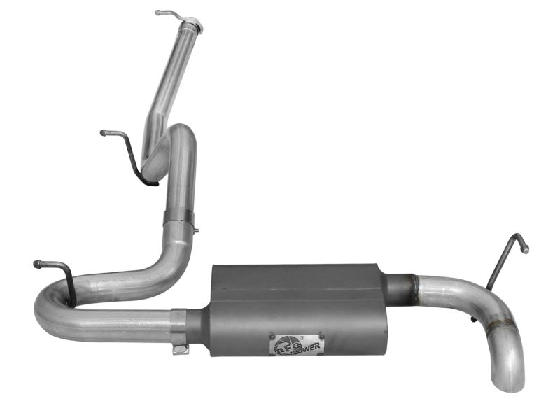 aFe Scorpion Exhaust System Cat Back 2.5in Aluminized Hi-Tuck 07-18 Jeep Wrangler JK V6 3.6/3.8L - Burkken Auto Parts