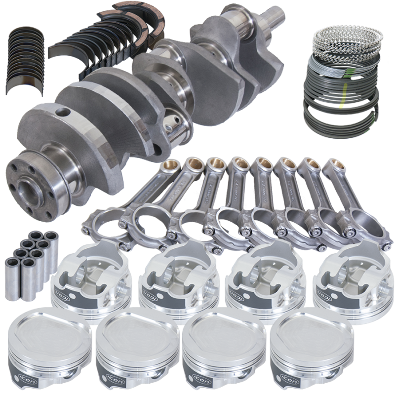 Eagle Ford 351C 3.850in Crank 6.000in I-Beam Rods -20cc 4.030in Pistons Rotating Assembly - Burkken Auto Parts