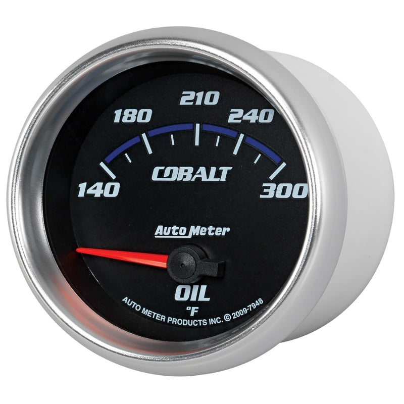 Autometer Cobalt 66.7mm 140-300 Degree F Electric Oil Temperature Gauge - Burkken Auto Parts