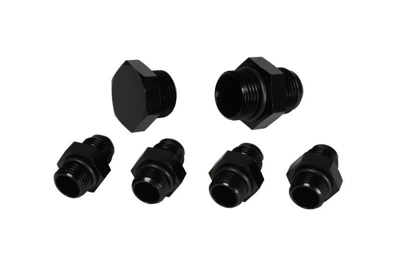 Aeromotive A4 Regulator Fitting Kit (for two (2) carbs) (4) AN-06/(1) AN-10/(1) AN-10 Plug) - Burkken Auto Parts