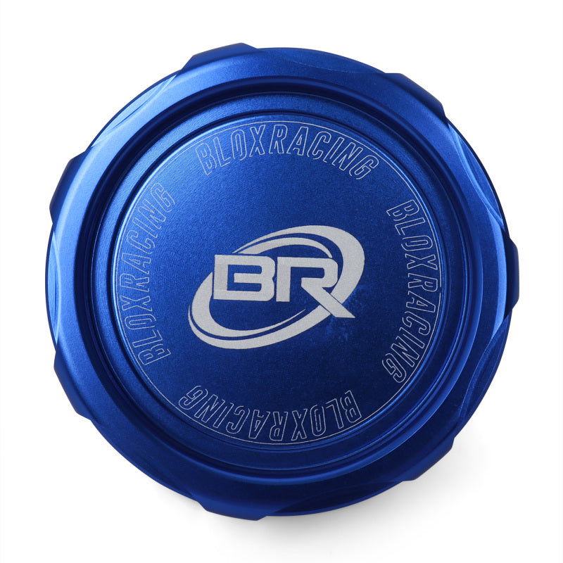 BLOX Racing Billet Honda Oil Cap - Blue - Burkken Auto Parts