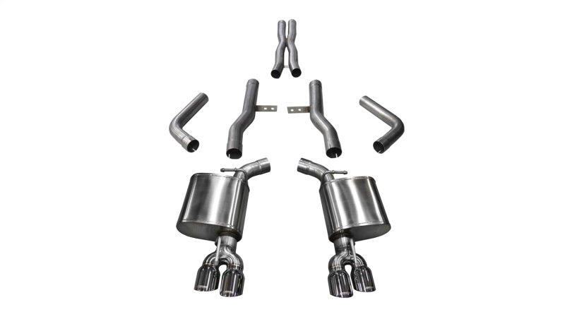 Corsa 2017-2023 Dodge Challenger 5.7L V8 Xtreme Cat-Back Dual Rear Exit w/3.5in Polished Tips - Burkken Auto Parts