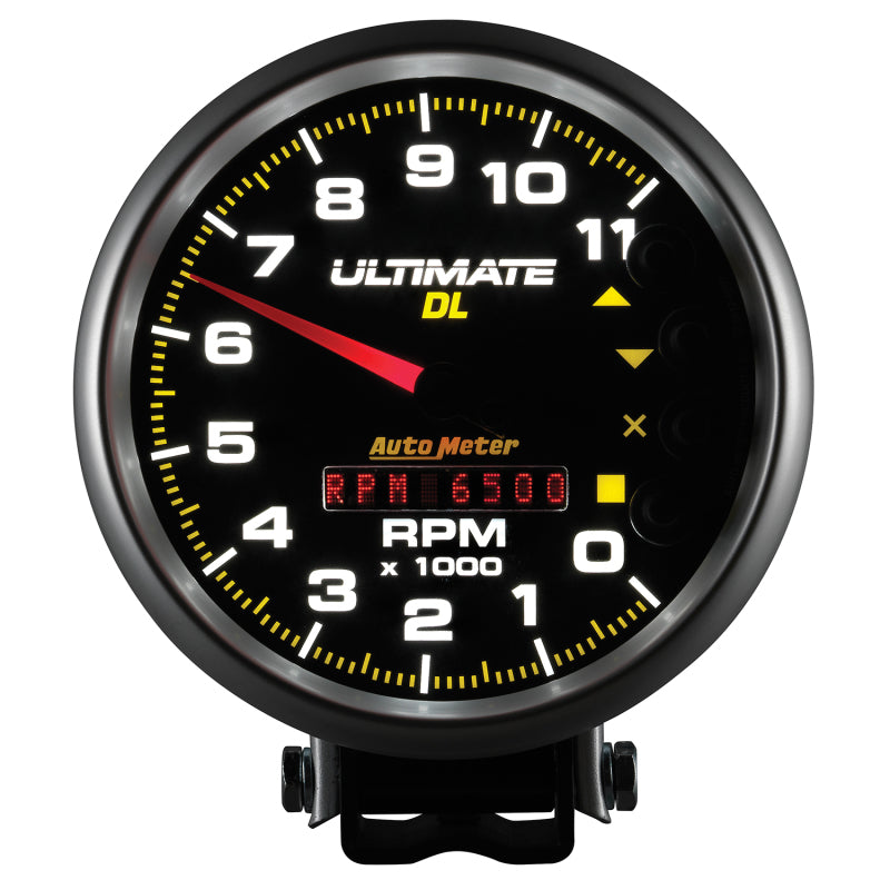 Autometer 5 inch Ultimate DL Playback Tachometer 11000 RPM - Black - Burkken Auto Parts