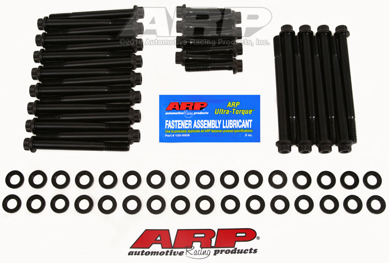 ARP BB Chevy w/Dart Chevy Bowtie Head Bolt Kit-Black - Burkken Auto Parts