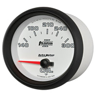 Autometer Phantom II 2 5/8in 140-300 Degree F Short Sweep Electronic Oil Temperature Gauge - Burkken Auto Parts