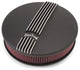 Edelbrock Air Cleaner Classic Series Round Aluminum Top Cloth Element 14In Dia X 3 9In Black - Burkken Auto Parts