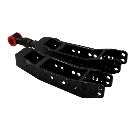 BLOX Racing Rear Lower Control Arms - Black (2013+ Subaru BRZ/Toyota 86 / 2008-2023 Subaru WRX/STI)