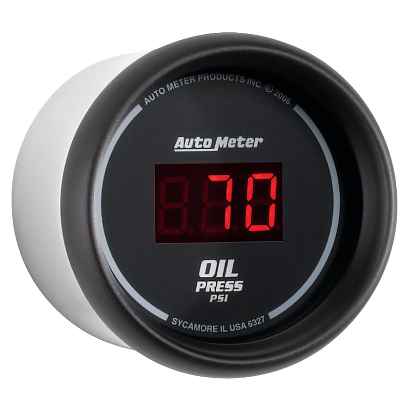 Autometer Black 0-100 psi Digital Oil Pressure Gauge - Burkken Auto Parts