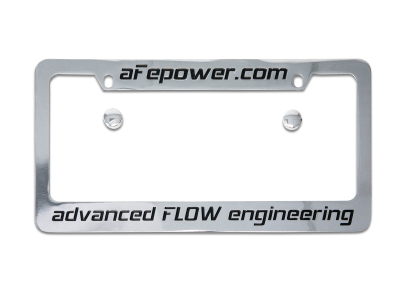 aFe POWER Engraved Metal License Plate Frame - Burkken Auto Parts