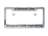 aFe POWER Engraved Metal License Plate Frame - Burkken Auto Parts