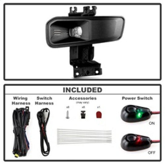 Spyder 23-25 Ford F250/F350/F450/F550 SD OEM LED Fog Lights w/Switch - Clear (FL-FS2023-C)