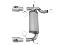 aFe Rebel Series 2.5in 409 SS Axle-Back Exhaust w/Polished Tips 07+ Jeep Wrangler (JK) V6 3.6L/3.8L - Burkken Auto Parts