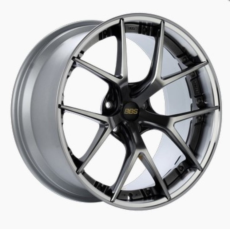 BBS RI-S 20x10 5x112 ET38 Diamond Black Center / Diamond Cut Lip Wheel -82mm PFS/Clip Required - Burkken Auto Parts