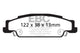 EBC 05-08 Pontiac Grand Prix 5.3 Redstuff Rear Brake Pads - Burkken Auto Parts