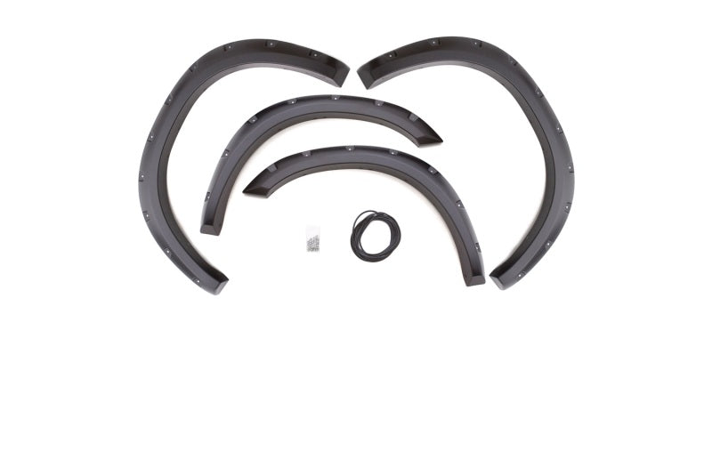 Lund 09-17 Dodge Ram 1500 RX-Rivet Style Textured Elite Series Fender Flares - Black (4 Pc.) - Burkken Auto Parts