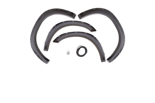 Lund 09-17 Dodge Ram 1500 RX-Rivet Style Textured Elite Series Fender Flares - Black (4 Pc.) - Burkken Auto Parts