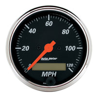 Autometer Designer Black 3-1/8in Electronic Programmable 120MPH Speedometer - Burkken Auto Parts
