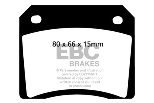 EBC 67-74 Ac 428 7.0 Redstuff Rear Brake Pads - Burkken Auto Parts
