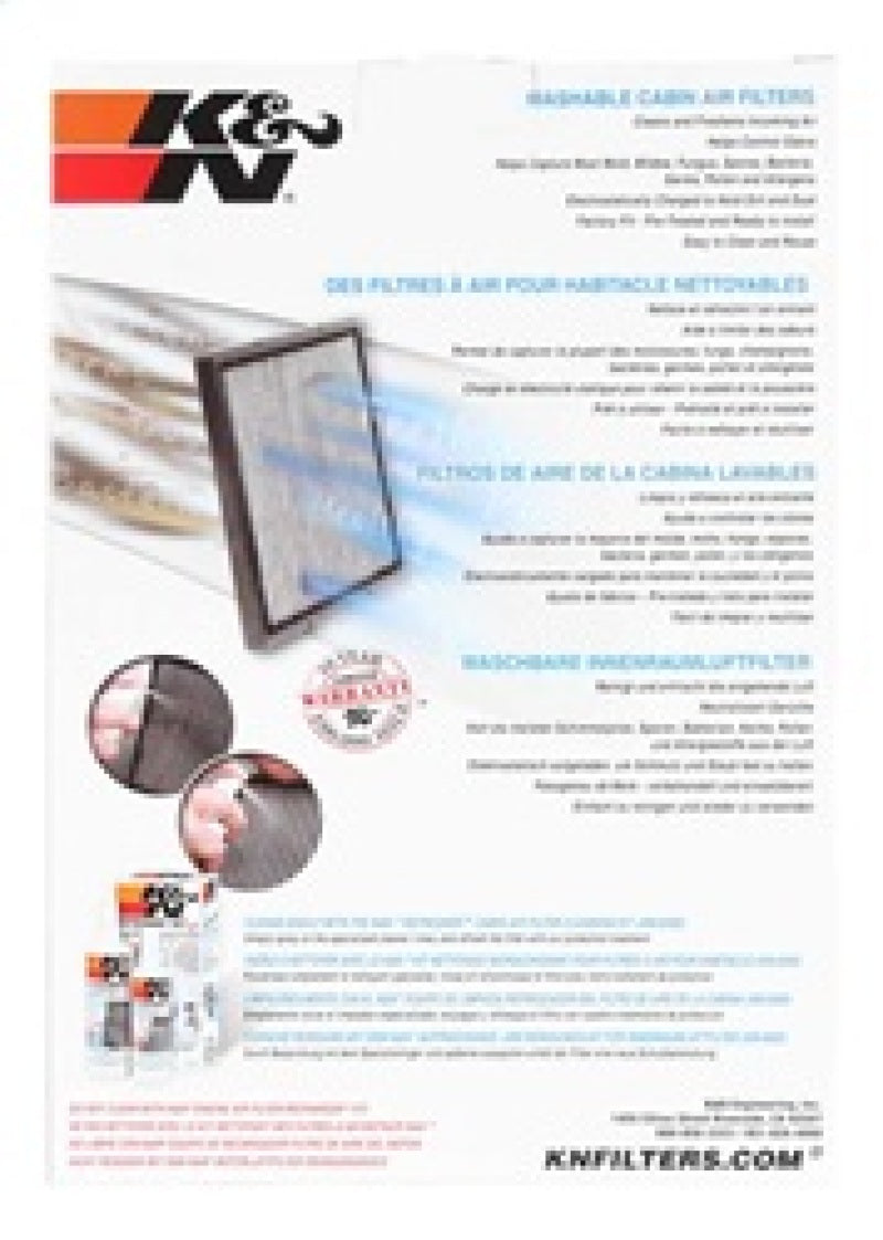 K&N 14-17 Fiat 500L 1.4L L4 F/I Air Filter - Burkken Auto Parts