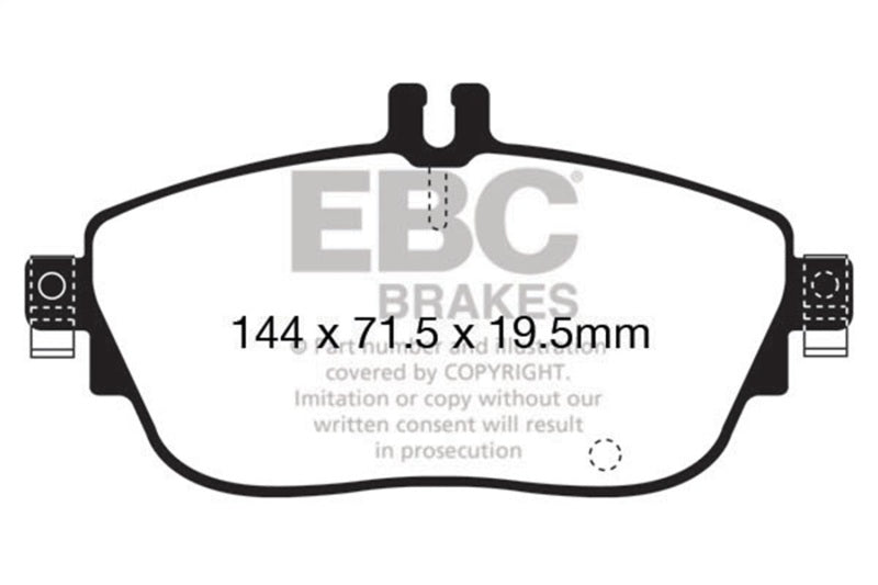 EBC 13+ Mercedes-Benz CLA250 2.0 Turbo Greenstuff Front Brake Pads - Burkken Auto Parts