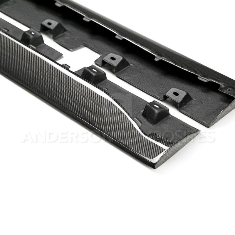Anderson Composites 15-16 Ford Mustang Type-AR Rocker Panel Splitter - Burkken Auto Parts