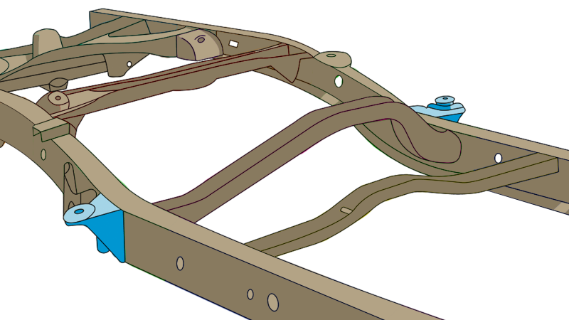 Rust Buster 2000-2006 Toyota Tundra Rear Body Frame Mount - Right