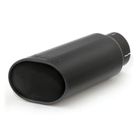 Banks Power Tailpipe Tip Kit - SS Obround Slash Cut - Black - 4in Tube - 5in X 6in X 14in - Burkken Auto Parts