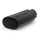 Banks Power Tailpipe Tip Kit - SS Obround Slash Cut - Black - 4in Tube - 5in X 6in X 14in - Burkken Auto Parts