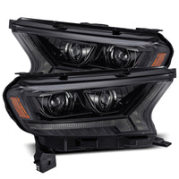 AlphaRex 2019+ Ford Ranger PRO-Series Proj Headlights Plank Style Alpha Black w/Seq Signal/DRL - Burkken Auto Parts