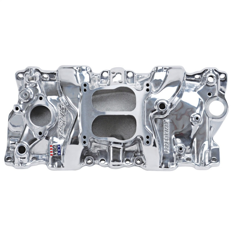 Edelbrock Performer 87-95 Polished Manifold - Burkken Auto Parts