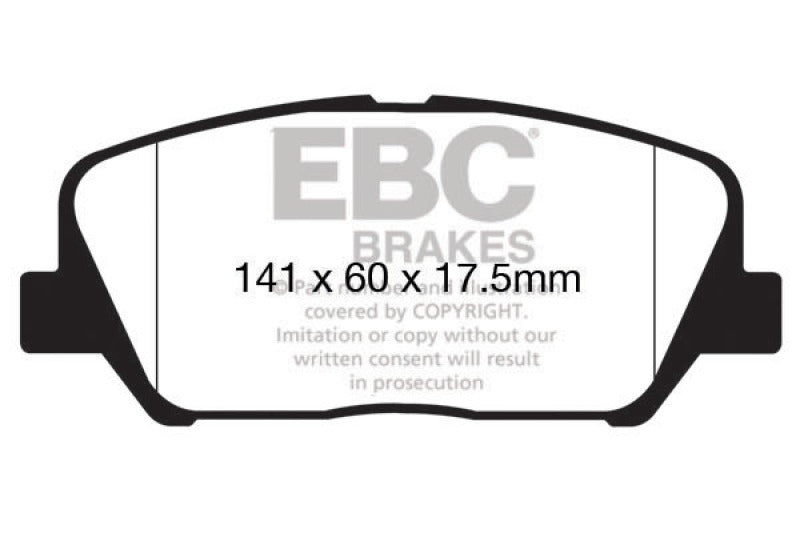 EBC 12-15 Hyundai Veloster 1.6 Turbo Greenstuff Front Brake Pads - Burkken Auto Parts