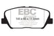 EBC 12-15 Hyundai Veloster 1.6 Turbo Greenstuff Front Brake Pads - Burkken Auto Parts