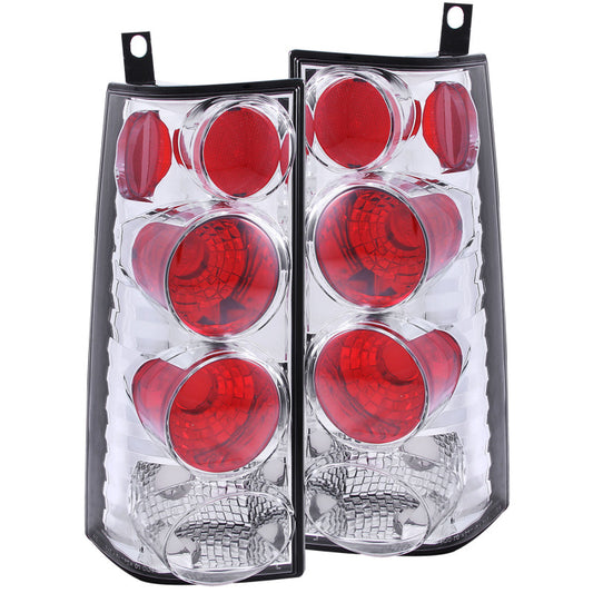 ANZO 2003-2015 Chevrolet Express Taillights Chrome - Burkken Auto Parts