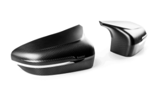 Akrapovic 2018+ BMW M5 (F90) / 2020 BMW M8 (F91/F92) Carbon Fiber Mirror Cap Set - Matte - Burkken Auto Parts
