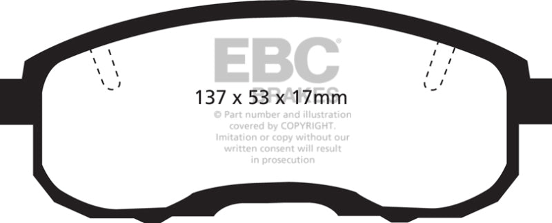 EBC 95-99 Infiniti I30 3.0 Greenstuff Front Brake Pads - Burkken Auto Parts