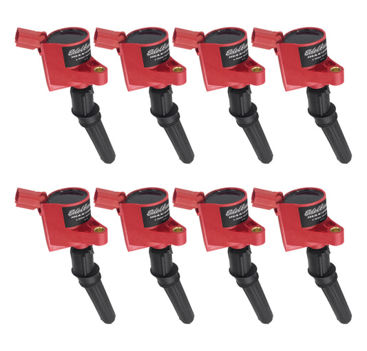 Edelbrock 98-08 Ford V8 4.6L-5.4L/V10 6.8L Coil-On-Plug (COP) - Set of 8 - Burkken Auto Parts