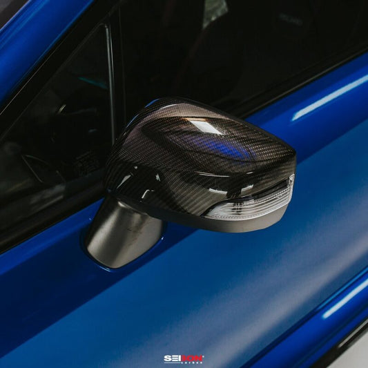 Seibon 15-20 Subaru WRX / STI Carbon Fiber Mirror Caps - Burkken Auto Parts