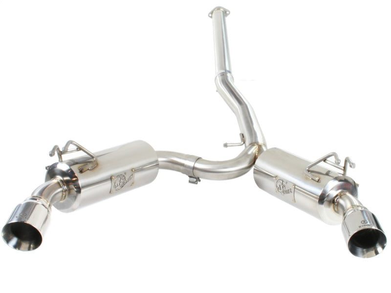 aFe Takeda Exhaust 304SS Dual Cat-Back w/ Polished Tips 08-13 Mitsubishi Lancer Evo X L4 2.0L Turbo - Burkken Auto Parts