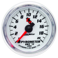 Autometer C2 52mm 2000 Deg F Electronic EGT Pyrometer Gauge - Burkken Auto Parts