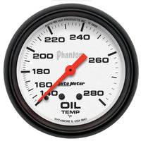 AutoMeter Gauge Oil Temp 2-5/8in. 140-280 Deg. F Mechanical Phantom - Burkken Auto Parts