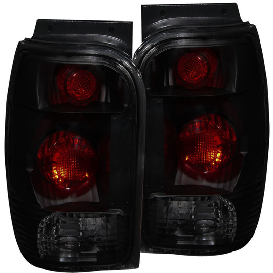 ANZO 1998-2001 Ford Explorer Taillights Dark Smoke - Burkken Auto Parts