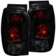 ANZO 1998-2001 Ford Explorer Taillights Dark Smoke - Burkken Auto Parts