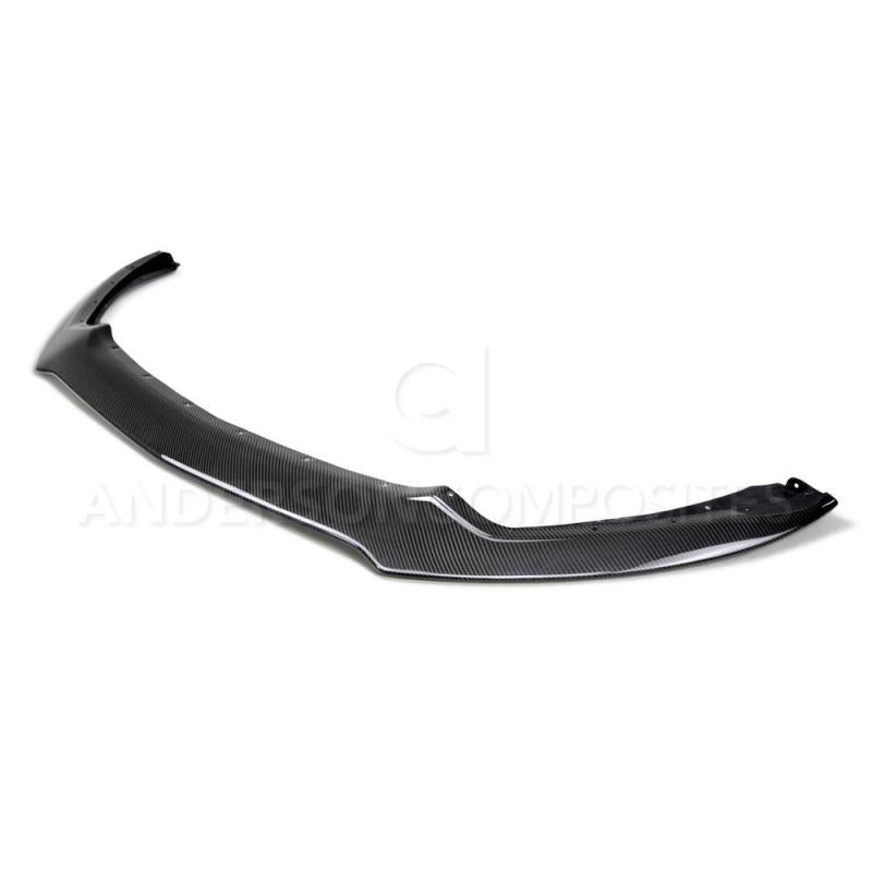 Anderson Composites 15-16 Ford Mustang Carbon Fiber Type-AC Front Chin Spoiler - Burkken Auto Parts