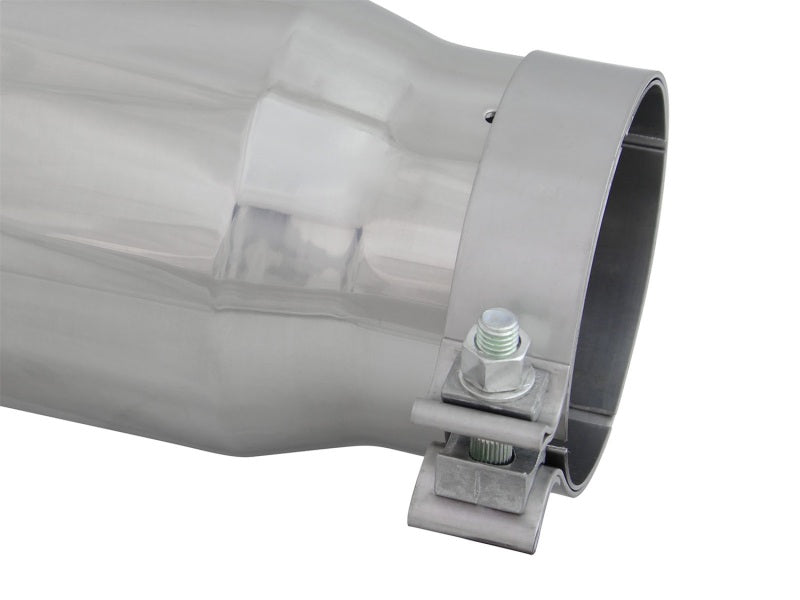 aFe Diesel Exhaust Tip Bolt On Polished 4in Inlex x 5in Outlet x 15in - Burkken Auto Parts